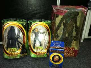 LORD OF THE RINGS. 3 TOYS & COLLECTIBLE CUP SET NR+MIB+NEVER OPENED 