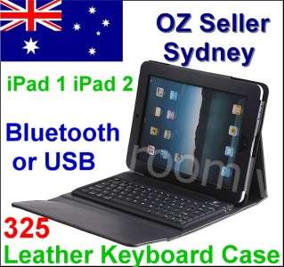   Leather Bluetooth Wireless keyboard Carry case Cover 2 way  
