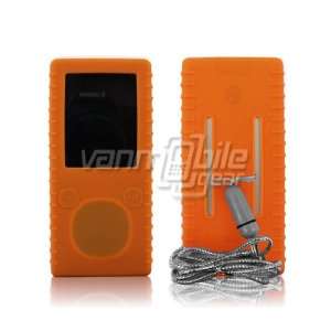  ORANGE SILICONE SKIN CASE for MICROSOFT ZUNE II 