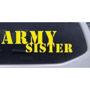Yellow 42in X 13.1in    Army Sister Military Car Window Wall Laptop 