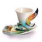 FZ01752 Joyful Magpie cup set spoon Franz Porcelain items in World 