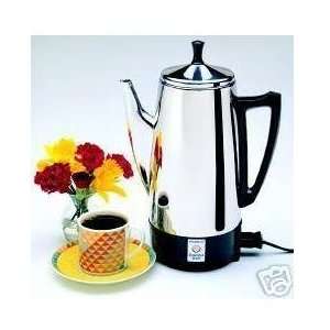 com New Presto 12 Cup Stainless Steel Perk Brews Great Tasting Coffee 