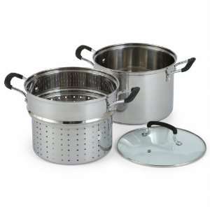    JCPhome 3pc Stainless Steel Multi Cooker   Silver