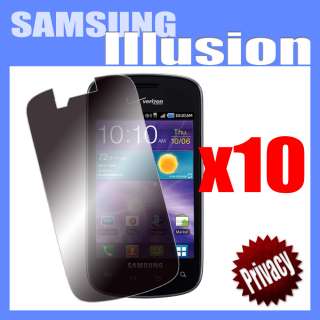 LOT OF 10 Privacy Screen Protector Guard For Samsung Illusion SCH I110 