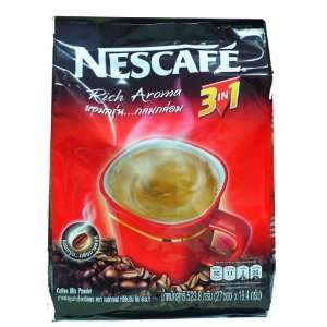  Nescafe 3 in 1 Regular Instant Coffee 27 Sticks (523.8 G 
