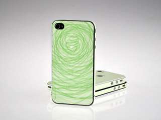 Circles Fluorescent Decal Skin Sticker Protector For Apple iphone 4 4G 
