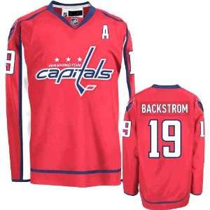   Capitals Home Red Jersey Hockey Jerseys (Logos, Name, Number are sewn