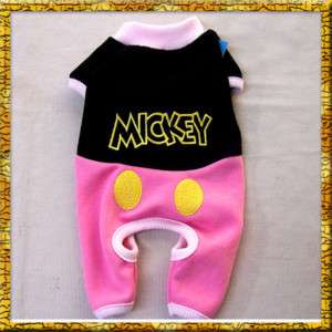 Dog Clothes Mickey Costume Jumpsuit All in One Suit,G61  
