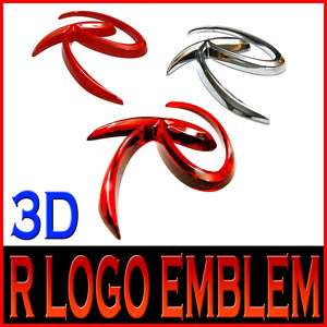 3D Tuning R Logo Emblem Chrome For 11 Kia Sportage R  