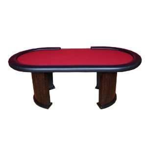  Professional Texas Holdem Poker Table with Oak Wood Finish 