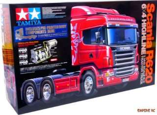 Tamiya 56327 RC Scania R620 6x4 Highline Tractor Truck Kit (Blue Color 