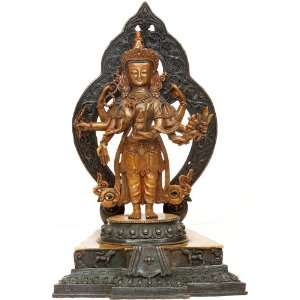     Bodhisattva of Compassion   Copper Sculpture