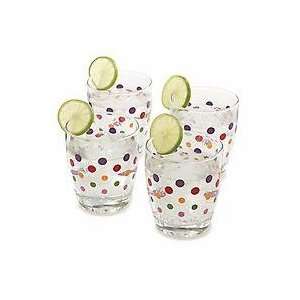 Pampered Chef Dots Small Beverage Glasses