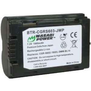 Wasabi Power Battery for Panasonic CGR S602E/1B Camera 