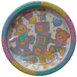   Paper Plates  Baby Blocks Baby Shower Dinner Plates Toys & Games