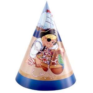  Lets Party By Pirates Treasure Cone Hats 