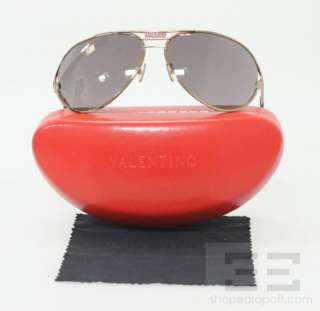 Valentino Purple & Rose Gold Jeweled Aviator Sunglasses 5450/S  