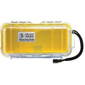    Pelican 1030 Micro Case w/Clear Lid   Yellow