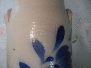 Blue Salt Glazed Jug Crock Stoneware Pottery Lamp  