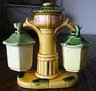 Vintage Figural Salt and Pepper Shakers   Lamp Post wit