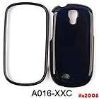 FOR SAMSUNG GRAVITY SMART TOUCH 2 T589 NAVY BLUE RUBBERIZED CASE COVER 