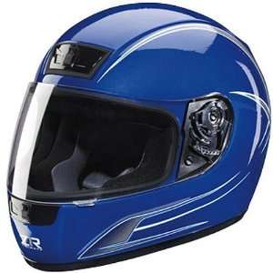 Z1R Phantom Warrior Adult Sports Bike Racing Motorcycle Helmet   Blue 