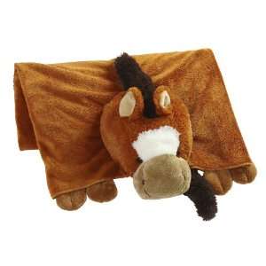  The Original My Pillow Pets Horse Blanket (Chestnut brown 