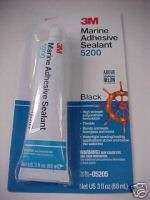 3M 5200 Marine Adhesive Sealant   Black 3 OZ  
