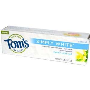     Simply White Toothpaste Gel, Mint 4.7 oz