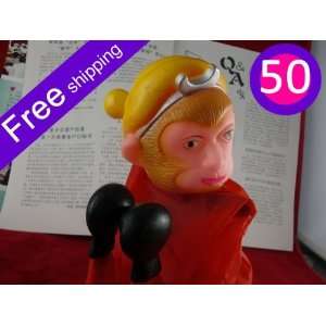  new50pcs/lot plastic monkey men boxing dolls fancy toys 