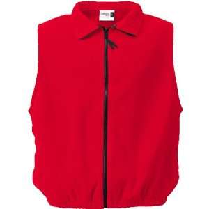  Badger Full Zip Polar Fleece Vests 10 Colors RED A5XL 