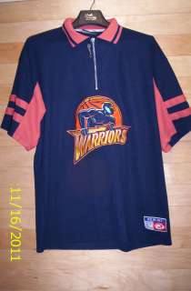   Warriors 3/4 zip short sleeve Rewind shooting jersey jacket XL  