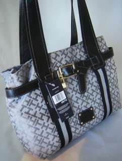   Authentic Tommy Hilfiger Womens Purse Bag Shopper Silver Gray  
