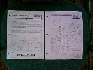 BOLENS SNOWTHROWER ATTACHMENT OWNER & PARTS MANUAL 5/68  
