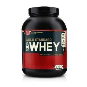    Optimum Nutrition Instantized Whey Protein, 5lb Delicious Strawberry