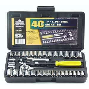   Neck PSO40 40 Piece 1/4 Inch and 3/8 Inch Drive Socket Set  