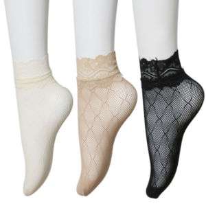 Sexy Lace Ankle Fashion Ruffle Mesh Socks Women,Girls  