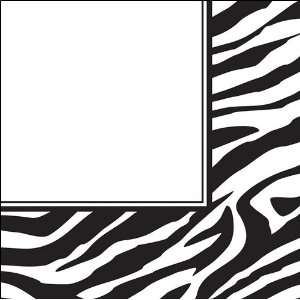 Animal Print Zebra Lunch Napkins