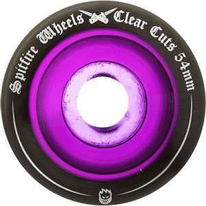 Spitfire Clearcut Black/Purple 52mm Skateboard Wheels (Set Of 4 