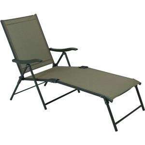 Folding Sling Lounge, BROWN SLING CHAISE