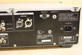 Sony PCM R500 DAT Digital Audio Tape Recorder SBM 4 D D Motor Shuttle 
