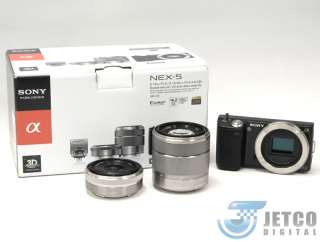 SONY Alpha NEX 5 Camera +18 55mm +16mm 2 Lens Kit +32GB  