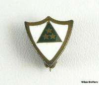 KAPPA DELTA   sorority Vintage Shield Lapel Pledge Pin  