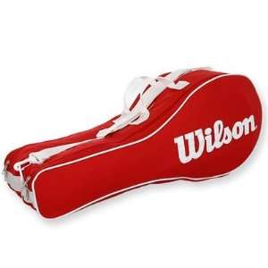  Wilson Classic 6 pack Red Racket Bag