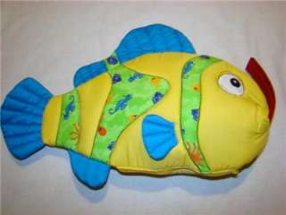 FABRIC CHILDRENS FISH TOY BAG FILLED WITH SEA CREATURES  