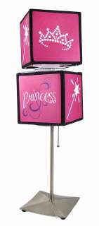   cute princess double square spinning table lamp is perfect for use in
