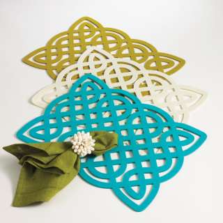 Felt Fretwork Design Traycloth Placemat 13X18   3 Colors Avail. New 