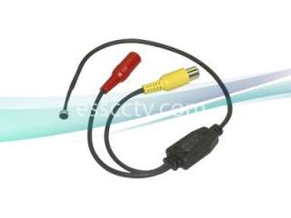 DC 12V Audio Microphone Kit for CCTV SECURITY CAMERA, RCA connection 
