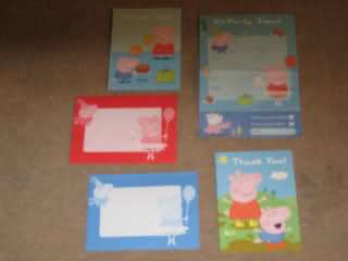 PEPPA PIG 20 Birthday Invitations & 20 Thank You Cards  