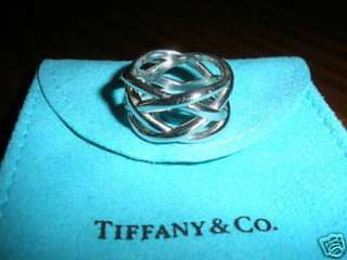 TIFFANY & CO RING Sterling Silver *Knots~SIZE 7.75~$275  